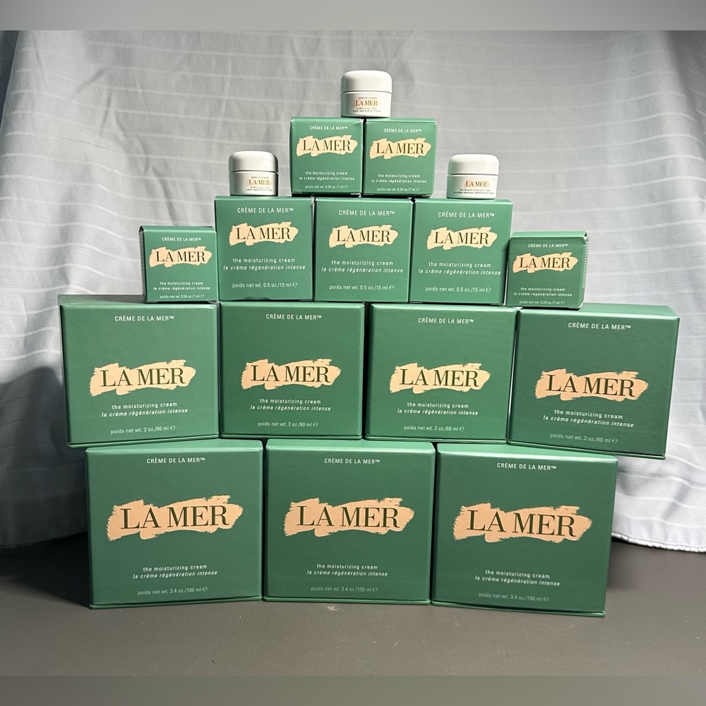 SOLD! CREME DE LA MER EMPTY JARS WITH ORIGINAL BOXES